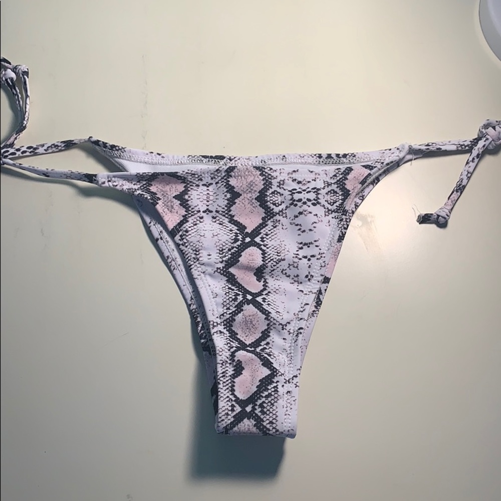 Shein snakeskin bikini bottom